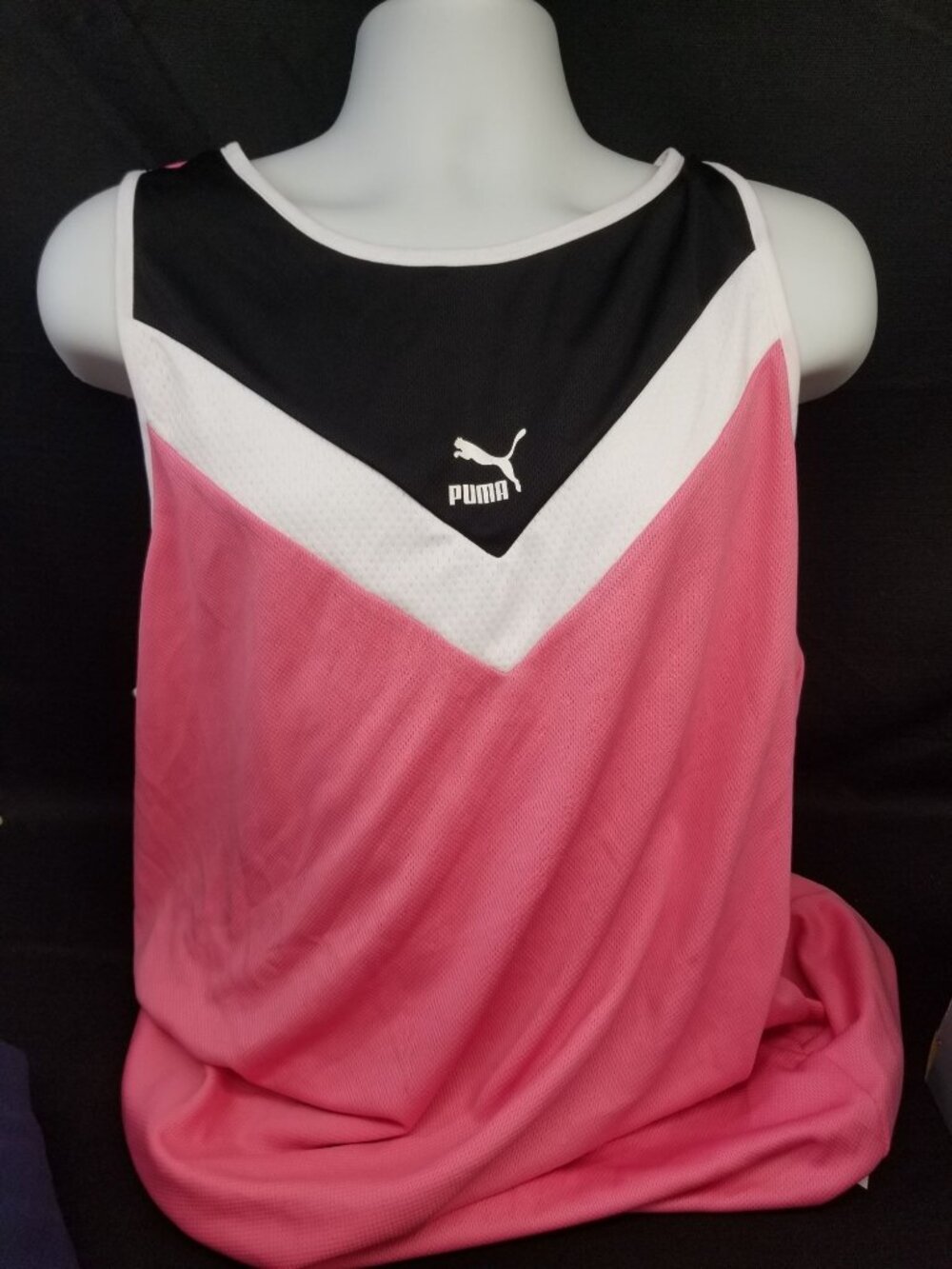 Puma Men's Basketball Jersey Tank Sleeveless Pink/Black Size 2XL NEW WITH TAGS!